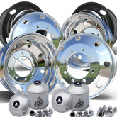 22.5" Northstar Mirror Polished 8x275mm Wheel Kit (33mm)
